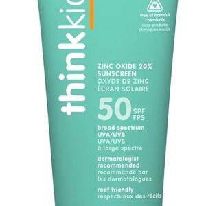 Thinksport Kids SPF 50 plus Mineral Sunscreen.